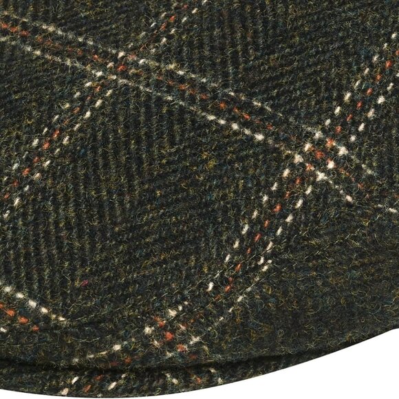 Men's Herringbone Flat Ivy Newsboy Hat Wool Blend Gatsby Cabbie Cap - Picture 6 of 6